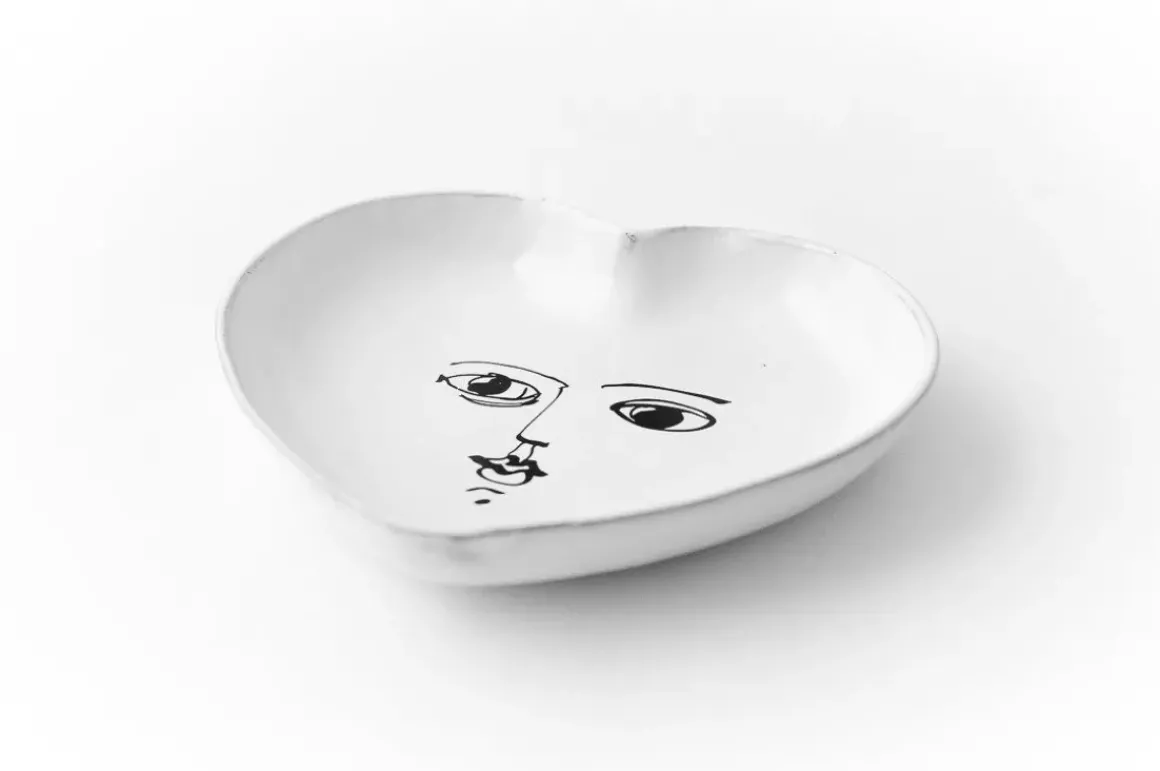 Coeur En Ceramique Pierre Carron